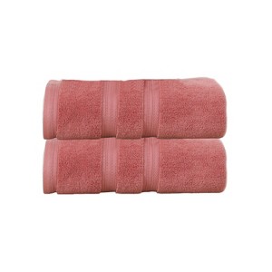 Home Weavers Elegance Essentials 550GSM 100% Cotton Zero Twist Super Absorbent Bath Towel Set - 1 of 4