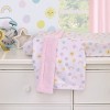 NoJo Happy Days Pink, Yellow and Blue Rainbows, Sun and Polka-Dot Super Soft Cuddly Plush Baby Blanket - 3 of 4