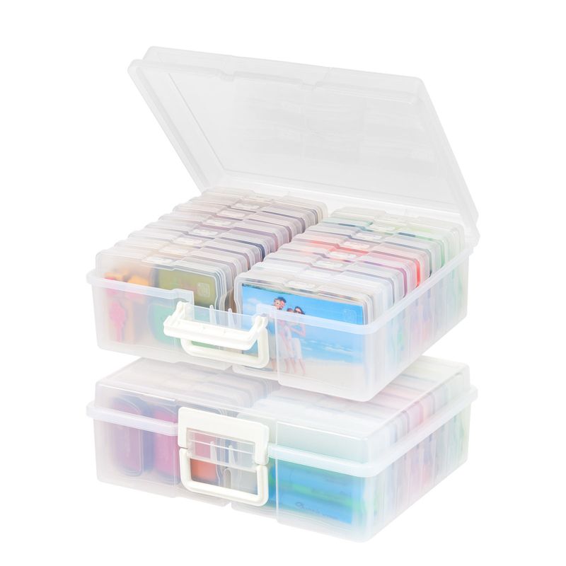 IRIS USA 4” x 6” Photo Storage Box with 16 Keeper Cases, 1 of 10