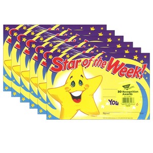 TREND Star of the Week! Recognition Awards, 30 Per Pack, 6 Packs - 1 of 3