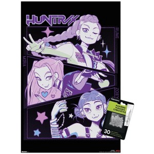 Trends International Netflix KPop Demon Hunters (2025) - Huntrix Illustration Unframed Wall Poster Prints - 1 of 4