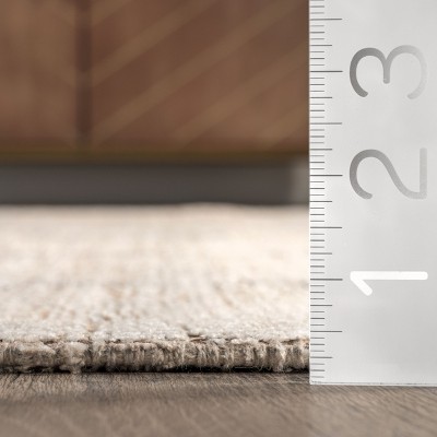 Ginger Tan Cotton-Blend Flat Woven 6' x 9' Area Rug