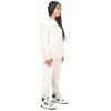 EVERYDAY KIDS Girls Cotton Fleece Sweatpants; Girls’ Activewear Jogger Pants - Soft and Breathable Cotton/Poly Blend, Off-White - 4 of 4