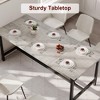 Rectangle Dining Table for 6-8 People, 70.87" Heavy Duty Industrial Wood Kitchen Table for Dining Room, Large Spaces, Dinner Table, Easy Assembly - 2 of 4