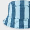 Baby Boys' Striped Bicolor Blue Bucket Hat - Cat & Jack™ Blue - 3 of 3