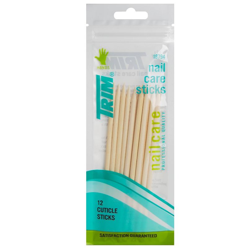 Trim Wood Nail Care Cuticle Sticks - 12pc, 1 of 7