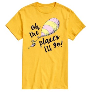 Men's - Dr. Seuss - Oh The Places I'll Go Balloon Short Sleeve Graphic T-Shirt - 1 of 4