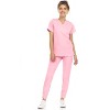 MediChic Womens 8-Pocket Scrubs Set- V-Neck with 4-Pocket Jogger Scrub Pants - 2 of 4