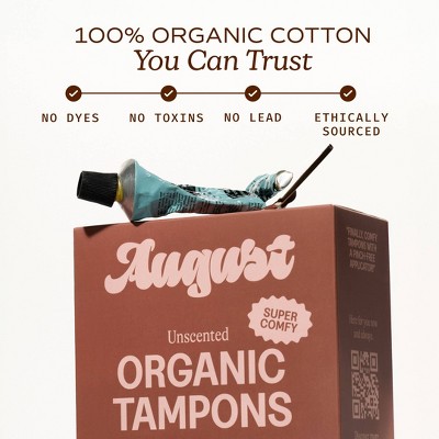 Its August Organic Super Tampons - 16ct