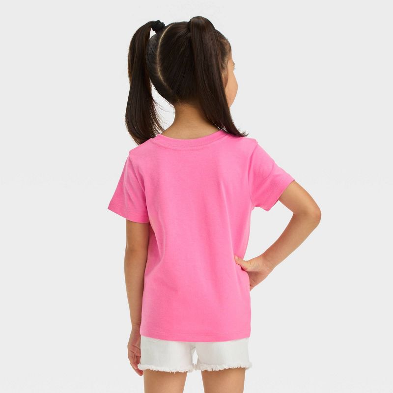 Toddler Girls' 'Best Buds' Short Sleeve T-Shirt - Cat & Jack™ Pink, 3 of 7