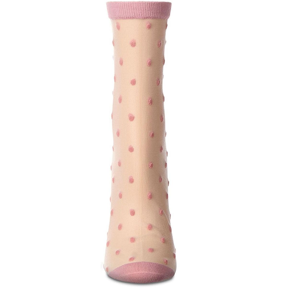 Memoi Women's Sheer-All-Over Polka Dot Ankle Sock - thumbnail 6