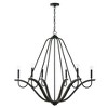 Capital Lighting Clive 6 - Light Chandelier in  Carbon Grey/BlackIron - image 2 of 4