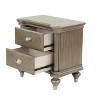 NicBex Nightstand with 2 Drawers,Modern Bedside Table with Wood Frame and Pulls,Side Table for Bedroom,Living Room - 3 of 4