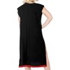 HAPPY BAY Women's Summer Vacation Beachwear Swim Suit Loose Bathing Suit Swim Beach Cover-up Dress Robe Medium-Large Black Solid - 2 of 4