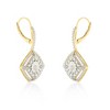 Haus of Brilliance Sterling Silver Rose Diamond Dangle Earring - 4 of 4
