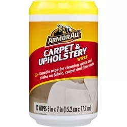 Armor All 12ct Carpet and Upholstery Wipes Automotive Interior Cleaner