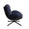 Maliang 360¡ã Swivel Office Chair, Modern Chenille Chair with Faux Leather and Black Metal Base Frame, for Small Spaces - 2 of 4