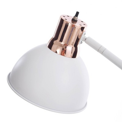 Minimalist White Metal Adjustable Task Floor Lamp