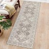 Washable Rug with TPR Non-Slip Backing, Thin Distressed Vintage Rug Low-Pile Floor Carpet Stain Resistant Rugs for Living Room Bedroom, Entryway - 3 of 4