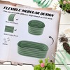 Maggift Galvanised Steel Raised Garden Bed Kit, Planter Boxes with Rubber Edging, Open Bottom for Backyard, Garden, Patio, Green, 23.5"*14.25"*6.75" - 4 of 4