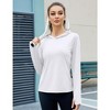 Women's Long Sleeve Sun Protection Hoodie Top - 4 of 4