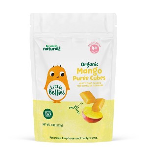 Little Bellies Organic Frozen Mango Baby Food Purée Cubes - 4 oz - 1 of 4