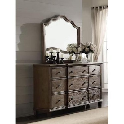 Baudouin Weathered Oak Finish Dresser
