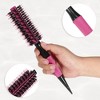 Unique Bargains Nylon Bristle Pins Round Hair Brush Pink 10.04"x1.77" 1 Pc - 4 of 4