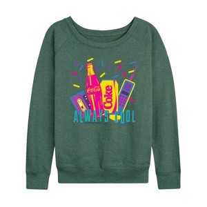 Women's - Coca-Cola - 90's Retro Style Lightweight French Terry Slouchy - 1 of 4