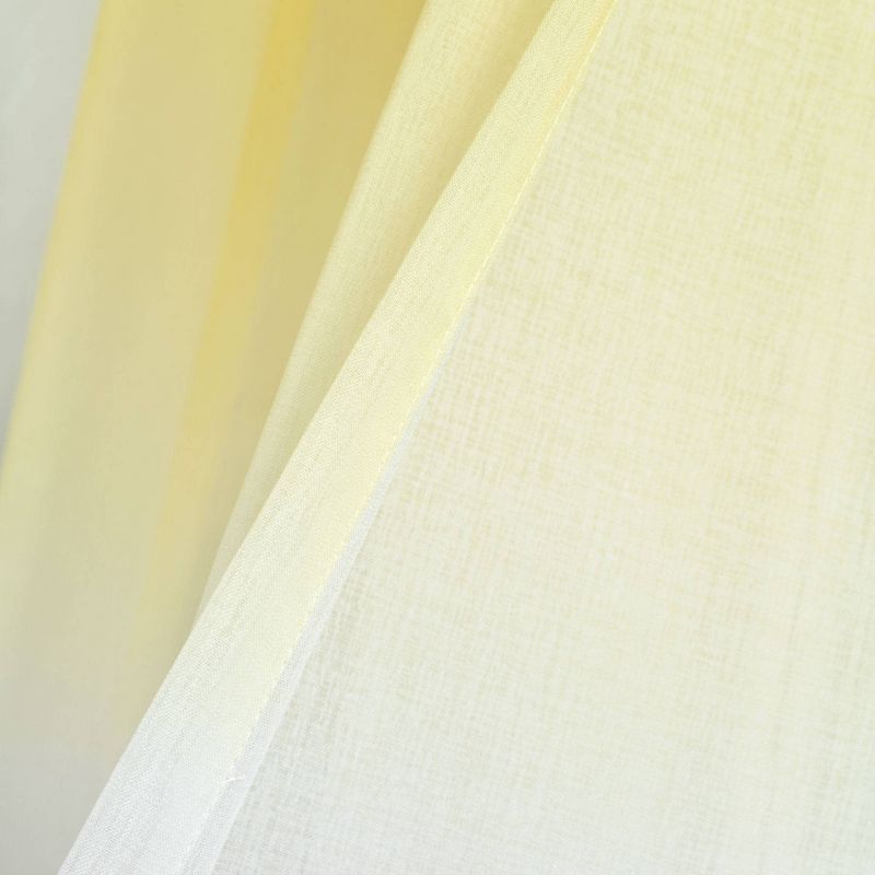 2pk 38&#34;x84&#34; Sheer Umbre Fiesta Curtain Panels Yellow/Gray - Lush D&#233;cor, 6 of 7