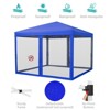 10 x 10 FT Pop Up Canopy, 3 Height Adjustable Instant Canopy with Mosquito Netting, Heavy Duty Sun Shade for Patio, Backyard - 3 of 4