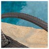 Salem Set of 2 Wicker Adjustable Chaise Lounge with Arms  - Christopher Knight Home - 3 of 4