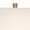 Pacific Coast Lighting Crescent 32" Tall Large Modern End Table Lamp Black Gold Metal Ring Single White Shade Living Room Bedroom Bedside Nightstand - 3 of 4