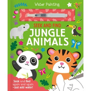 Seek and Find Jungle Animals - (Water Painting Seek and Find) by  Georgie Taylor (Hardcover) - 1 of 1