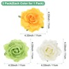 Unique Bargains Elegant Fabric Rose Hair Clip Brooch 3 Pcs - 3 of 4