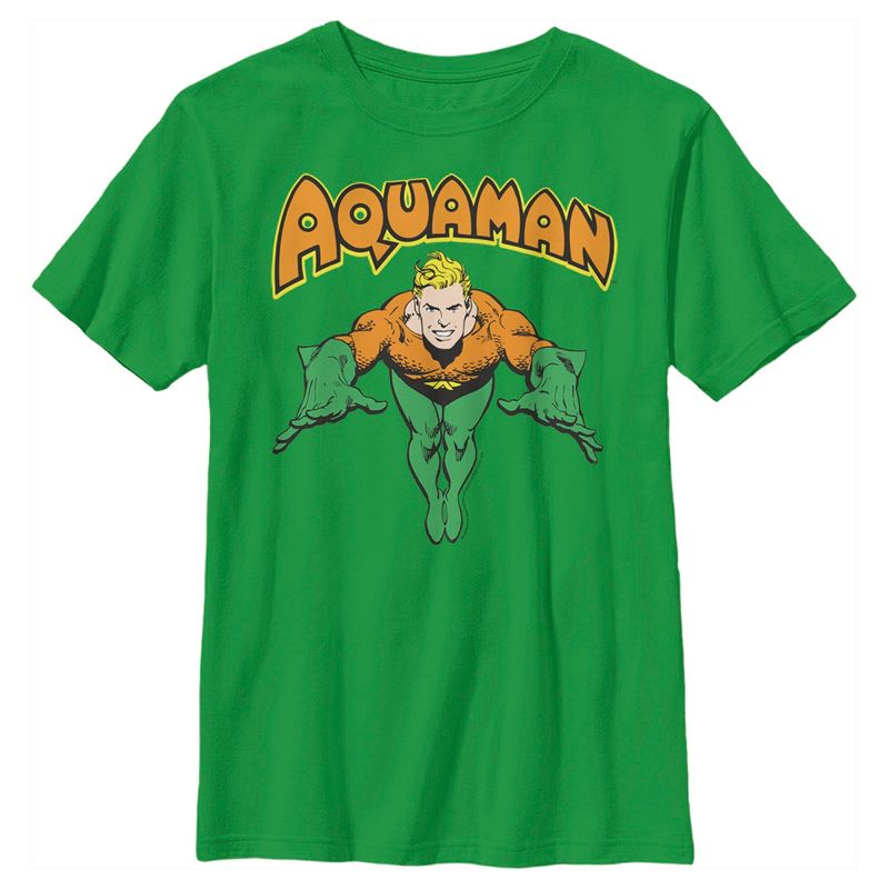 Boy's Justice League Aquaman Dives In T-Shirt, 1 of 5