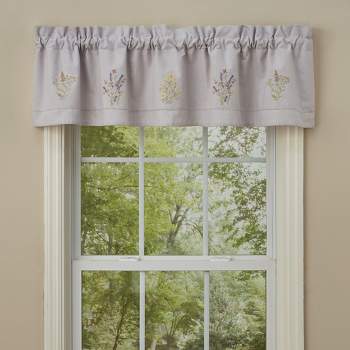 Park Designs Flowers Embroidered Lined Valance 60'' x 14''