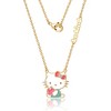 Sanrio Hello Kitty Crystal "BE KIND" Apple Necklace - 18'' Chain - image 2 of 2