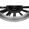 Cesicia 16" Round Wall Clock, Silver + Black, Home Decor - 3 of 4