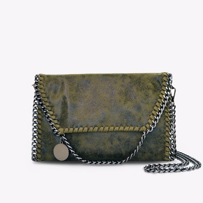 Mersi Alicia Detachable & Adjustable Chain Strap Crossbody Bag - Olive ...