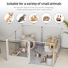 Artloge 6-10 Panels Large Heavy Duty Acrylic Dog Playpen Puppy Fence Safest Pet Enclosure Fertility Cage with Aviation Aluminum Frame & Waterproof Pad - 4 of 4