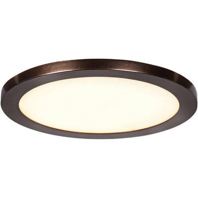 Access Disc 7 1/2" Wide Bronze Round LED Ceiling Light