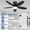 36 or 42 or 48 inch Low Profile Flush Mount Ceiling Fan with LED Light and Remote - 4 of 4