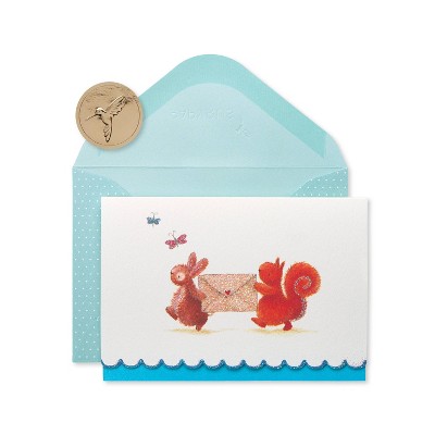 Studio Blank Bunny and Squirrel Card - PAPYRUS