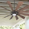 65" Minka Aire Farmhouse Indoor Ceiling Fan with Dimmable LED Light Oil Rubbed Bronze for Living Room Kitchen Bedroom Family House - 2 of 4