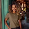 Dalix Womens Lil Strawberry Lightweight High Waisted Tee - 3 of 4