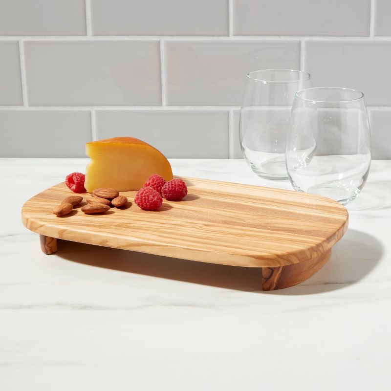 11&#34; x 7&#34; Olivewood Elevated Serving Board - Threshold&#8482;, 3 of 8