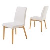 Christopher Knight Home Set of 2 Helen Dining Chair Light Beige : Upholstered, Wood Frame, 250lb Capacity - 2 of 4