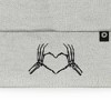 Dalix Heart of Bones Embroidered Beanie Skeleton Warm Winter Knit Hat for Women - 2 of 4