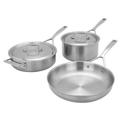 Demeyere 5-Plus Stainless Steel 10-piece Cookware Set - STAINLESS